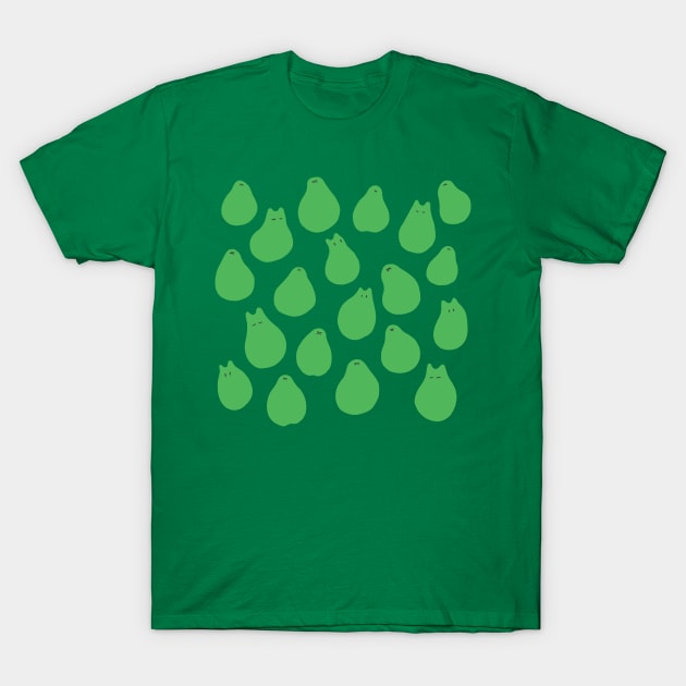 Pattern Cat 01 green T-Shirt by Chewbarber